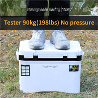 Nevera Portátil Moderna de 22L para Auto, Resistente a Caídas, Aislada Térmicamente, para Camping, Pesca, Grado Alimenticio, Resistente a la Oxidación