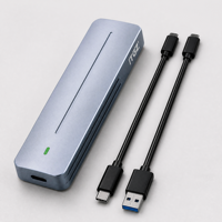 Casing SSD M.2 NVMe 10Gbps dengan Chip JMS583, Protokol Ganda, Aluminium Alloy, Disipasi Panas, Casing Hard Drive Eksternal