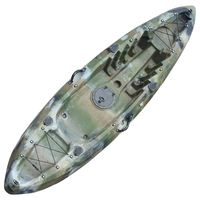 Kayak de pêche individuel - Canoë gonflable sit-on-top avec compartiments de rangement