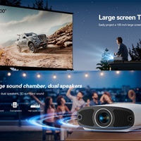Projecteur Toumei Q7 1080P, projecteur LCD pour cinéma maison, 1300 lumens, mise au point automatique, correction automatique de la distorsion trapézoïdale