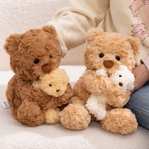 Peluche della serie Genitore-Figlio <span class=keywords><strong>Sait</strong></span> Dudu - Simpatici peluche di orso e coniglio, regali per bambini, giocattoli da compagnia - Product Image 2