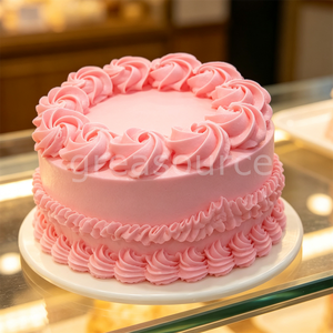 Modelo de Pastel de Crema de Plástico Rosa Vintage de 6 Pulgadas, Pastel Falso Retro Decorado con Repostería, Accesorio de Exhibición de Postres Artificiales para Bodas y Cumpleaños - Product Image 6