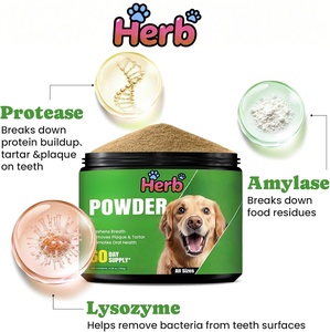 Poudre dentaire probiotique ODM/OEM pour chiens et chats - Calcium, vitamine D, vitamines et minéraux quotidiens, digestion sensible, bonne santé dentaire, grand format - Product Image 3