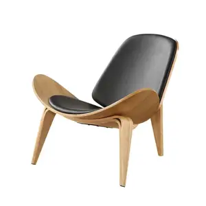 Cadeira Shell Curvo Madeira Lazer Design Moderno Agregado Familiar Minimalista Fine Dining Cadeiras