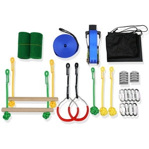Vente en gros de <span class=keywords><strong>parcours</strong></span> d'obstacles suspendus pour enfants en plein air <span class=keywords><strong>Slackline</strong></span> <span class=keywords><strong>Ninja</strong></span> <span class=keywords><strong>Slackline</strong></span> de haute qualité - Product Image 5
