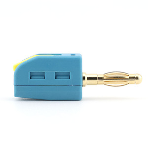Conector <span class=keywords><strong>Banana</strong></span> Azul de 4mm, Chapado en Oro, Cobre/Acero Inoxidable, Conexión Rápida sin Soldadura, Terminal de Alta Calidad, Marca Kuishen, Modelo KC-121BDJ-B - Product Image 1