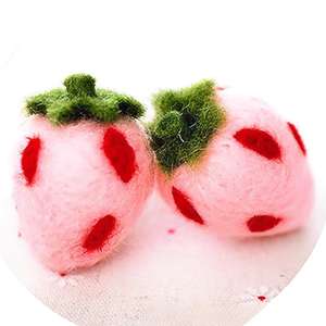 Feutre estampage amusant fraise fini bricolage chapeaux vêtements animaux petits accessoires matériaux - Product Image 2