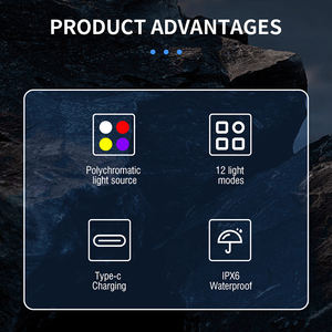<span class=keywords><strong>Linterna</strong></span> Portátil <span class=keywords><strong>Boruit</strong></span> de 400 Lúmenes con Llavero, Resistente al Agua IPX6, Mini <span class=keywords><strong>Linterna</strong></span> Recargable Tipo C con Luz LED Fluorescente UV - Product Image 3