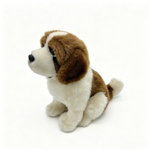 Peluche Realista de Perro <span class=keywords><strong>San</strong></span> <span class=keywords><strong>Bernardo</strong></span>, Juguete de Peluche Suave y Esponjoso, Cachorro Realista, Regalo de Peluche para Venta al por Mayor con Logotipo Personalizado - Product Image 2