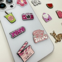 Autocollant personnalisé pour téléphone portable, emblème national, drapeau, souvenir, pendentif, badge, autocollants métalliques uniques pour téléphone