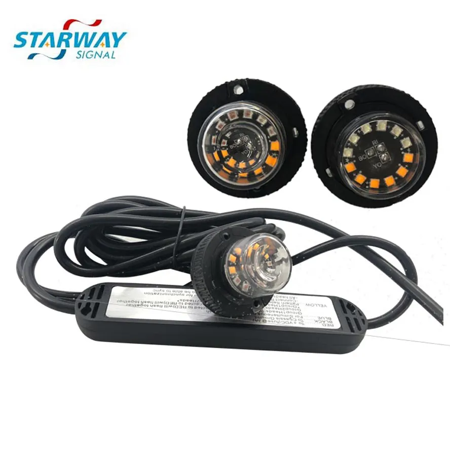 Emergency Vehicle LED Hideaway/Surface Mount Strobe Warning Light/led hide away warning strobe light kit