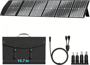 Panneau solaire portable 100W extrêmement léger, compact et pliable avec USB QC3.0, Type-C PD3.0, Anderson et XT60 DC 20V - Product Image 6