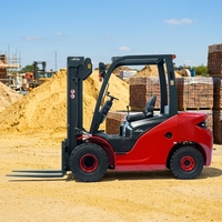 Kleiner Güterhubwagen RXC CPD30 3-Tonnen-Blei-Säure-Gabelstapler mit Anti-Rutsch-Handbremssystem