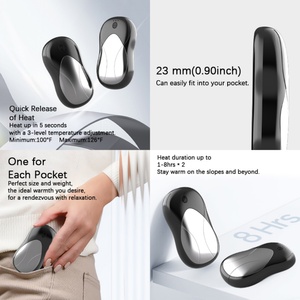 Chauffe-mains portable USB électrique à conception magnétique, en ABS ignifuge et alliage d'aluminium, pour l'hiver, l'extérieur, la voiture, le camping-car et la maison - Product Image 3