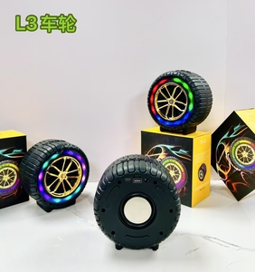 L3 Car Tire Wireless <b>Speaker</b> <b>LED</b> Colorful Light Heavy Bass <b>Speaker</b> TWS RGB BT Blue Tooth <b>Speaker</b> Portable Mini Subwoofer - Product Image 3