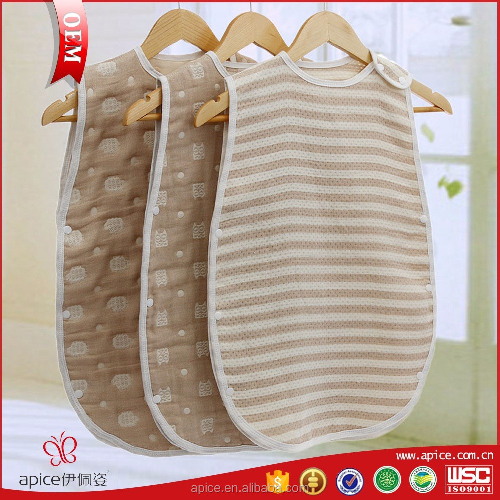 100% органический хлопок детский мешок, детский спальный мешок, спальный мешок