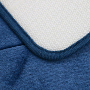 <strong>Navy</strong> Blue Plush <strong>Bath</strong> Rug Soft Touch High Absorbency Non - Slip Ideal Bathroom Accessory for Comfort and Safety Sponge <strong>Mat</strong> - Product Image 5