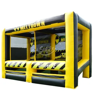 Juego <span class=keywords><strong>de</strong></span> Disparos con <span class=keywords><strong>Cañón</strong></span> <span class=keywords><strong>de</strong></span> Aire <span class=keywords><strong>de</strong></span> Colores Tóxicos con Temática <span class=keywords><strong>de</strong></span> Meltdown, Juego <span class=keywords><strong>de</strong></span> Tiro al Blanco Inflable para Carnaval - Product Image 1