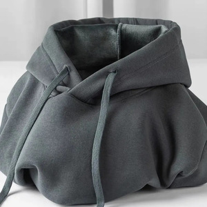 Sắt Xám 600g nặng màu rắn cộng với Nhung trùm đầu nam mùa thu và mùa đông ấm áp áo khoác LÔNG CÁO màu bạc - Product Image 2