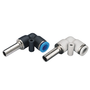 Conector Neumático Xingyi Technology PLJ04 06 08 10, Acoplador Rápido en Forma de L de Ángulo Recto y Diámetro Igual para Manguera de PU - Product Image 3