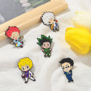 Ensemble d'épinglettes <span class=keywords><strong>Cosplay</strong></span> personnalisées-Broches d'animation japonaise classique Badge Impression numérique Kurapika Leorio <span class=keywords><strong>Hisoka</strong></span> Anime Pins Hard - Product Image 1