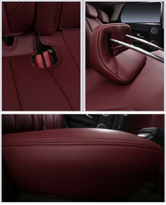 Tùy chỉnh PVC da xe Ghế bao gồm cũng phù hợp cho TOYOTA toàn bộ thoáng khí xe Ghế Bảo vệ bìa màu Đỏ - Product Image 6