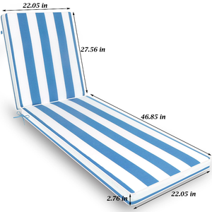 Chaise pliante de plage de luxe en aluminium, chaise longue d'extérieur matelassée avec coussin, chaise longue pliable résistante à l'eau, chaise de <span class=keywords><strong>jardin</strong></span> - Product Image 2