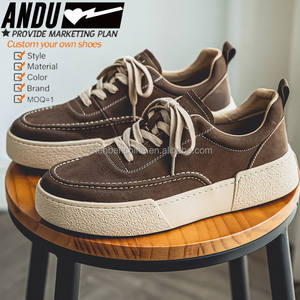 Zapatos informales para hombre, zapatillas de ocio negras para hombre, zapatos deportivos, zapatillas de deporte transpirables y duraderas de cuero de microfibra, zapatillas de deporte a la moda - Product Image 3
