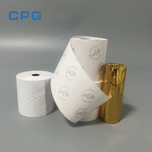 Rollo de Papel Térmico al por Mayor, Paquete a Granel, 57x30mm 57x40mm, Sin BPA, 45gsm, para Sistema POS Portátil, Papel Transparente para Recibos POS - Product Image 1
