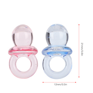 Lot de 100 attaches-sucettes en plastique de 0,86 pouce pour baby shower et révélation de sexe, cadeaux pour enfants, décoration de table - Product Image 5