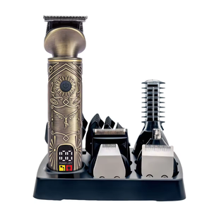 Juego De Cortadora De Pelo <span class=keywords><strong>El</strong></span>éctrica T9 Vintage Maquinas De <span class=keywords><strong>Barberia</strong></span> Afeitadora De Barba Recortadora Impermeable Para Hombres Peluquero - Product Image 1