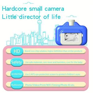 Appareil photo numérique HD pour enfants, petit appareil photo reflex numérique, imagerie instantanée, écran de 2 pouces, fonction d'enregistrement, nouveaux jouets, vacances, anniversaire - Product Image 6