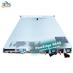 Serveur rack Dell EMC PowerEdge R640 ERP pour base de données, 1U, 2 sockets, avec châssis 4/8/10 SFF 2,5/3,5 pouces / processeur Xeon série 6100/6200 - Product Image 1