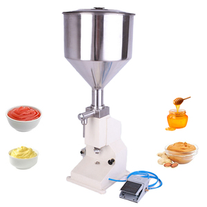 Machine de remplissage pneumatique pour miel, shampoing, lotion, détergent, crème, sauce, huile, cosmétiques, ketchup, gel, savon, beurre, fromage - Product Image 1
