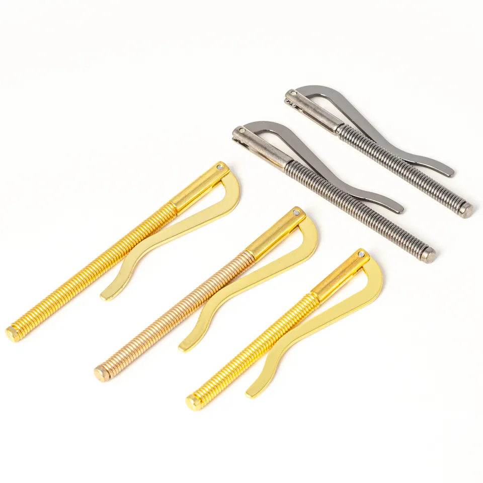 Wholesale Metal Accessories Clip Gold Plated Spring Iron Sheet Money Clip