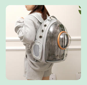 Venta Directa de Fábrica Mochila Panorámica Transparente para Gato Bolso para Mascotas Caja de Aire para Gato Mochila para Salir con Gato - Product Image 3