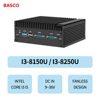 Mini PC industriel économique N2840 J1900 12V 8 Go de RAM 256 Go SSD Double LAN 2 RS232 VGA Linux Windows Ordinateur de bureau compact