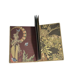 Carnet d'écriture exquis à couverture rigide de style vintage gravé avec impression - Product Image 4