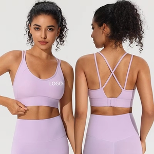 Nouvel Arrivage Soutien-gorge de Sport à Bretelles Doubles Réglables, Soutien Élevé, Dos <span class=keywords><strong>Nu</strong></span>, Respirant, pour Yoga et Gym, Vêtements pour Femmes - Product Image 1