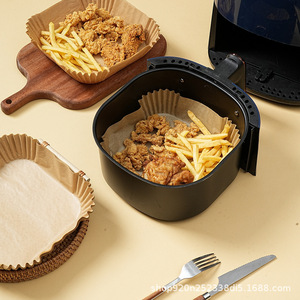 Tek kullanımlık yüksek <span class=keywords><strong>s</strong></span>ıcaklığa dayanıklı anti-yapıştırma yağ kağıdı olmayan kağıt yağ geçirmez hava fritöz özel kağıt pişirme ve pasta aracı - Product Image 2