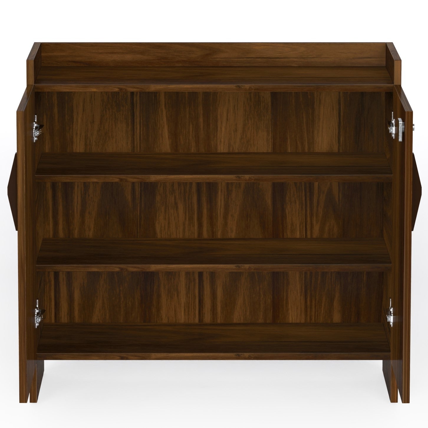 Brooklayn Wooden Shoe Rack Cabinet 2-Door with Lock Slipper Footwear Stand  Organizer Indoor Outdoor Use Living Room Furniture