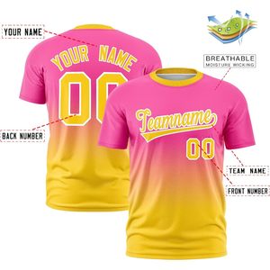 Camiseta de Béisbol con Degradado Personalizado, Nombre del Equipo y Número Impresos por Sublimación, Jersey Deportivo Unisex que Absorbe la Humedad - Product Image 3
