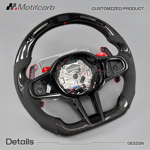 Volante de fibra de carbono LED personalizado para BMW LCI Upgrade M240i M340i M440i X3M X4M X5 M X6 X7 G05 G20 G21 G29 G30 G87 G80 G82 - Product Image 3