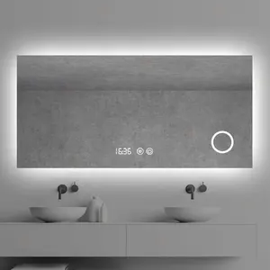 Bathroom rectangle dimmable lighting LED lighted Illuminated backlight square LED light mirror