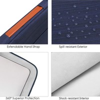 Funda Promocional para Portátil de 13-14 Pulgadas, Bolsa Ecológica para Computadora de Negocios con 2 Bolsillos y Asa de Nailon