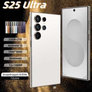 Điện thoại thông minh cao cấp AI S25 Ultra, nhận diện khuôn mặt, 22GB+2TB, 5G, Android 15, thời gian chờ lâu, hai <span class=keywords><strong>SIM</strong></span>, mở khóa tốt nhất - Product Image 5