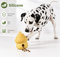 VaryWell Mushroom Dog Gifts Pet Puzzle Toy Dog Treat Dispensing Food Ball for Dog Playing Training Slow Feeder Bowls