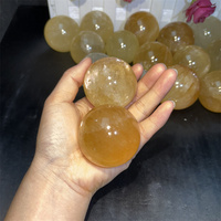 Offre Spéciale cristal naturel pierre de guérison cristal Orange Quartz sphère jaune miel Calcite sphère pour la décoration