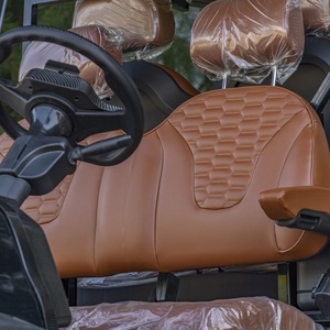 Voiturette de golf 4 places pliable avec pare-brise en acrylique et éclairage LED complet pour service de navette touristique, personnalisation OEM/ODM disponible - Product Image 6
