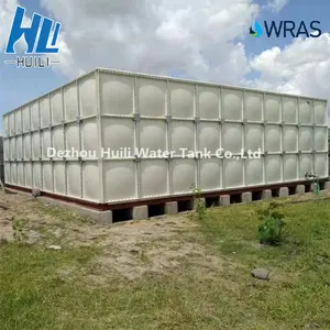 공장 판매 큰 단면 물 탱크 100000 리터 물 저장 탱크 유리 섬유 직사각형 GRP 물 탱크